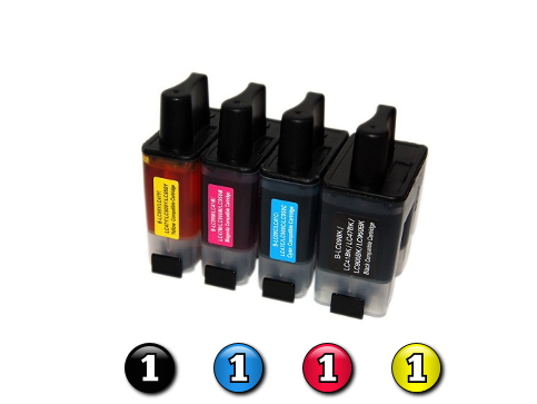 Compatible Brother LC47 ink cartridges 4 Pack Combo (1BK/1C/1M/1Y)